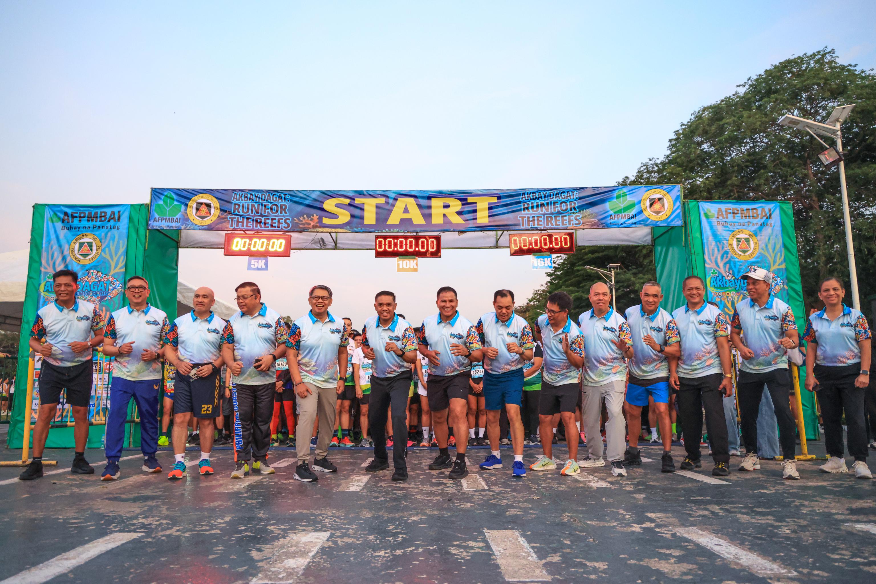 AFP Supports AFPMBAI Advocacy for Marine Conservation Through “Akbay Dagat” Run