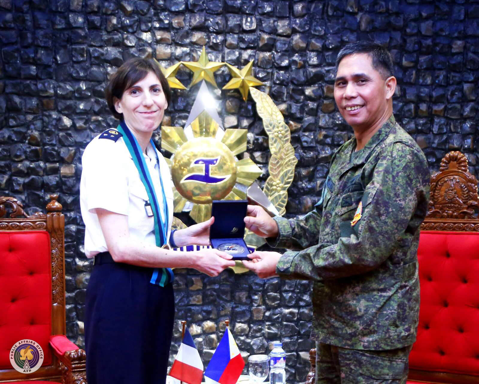 AFP welcomes French military officer
