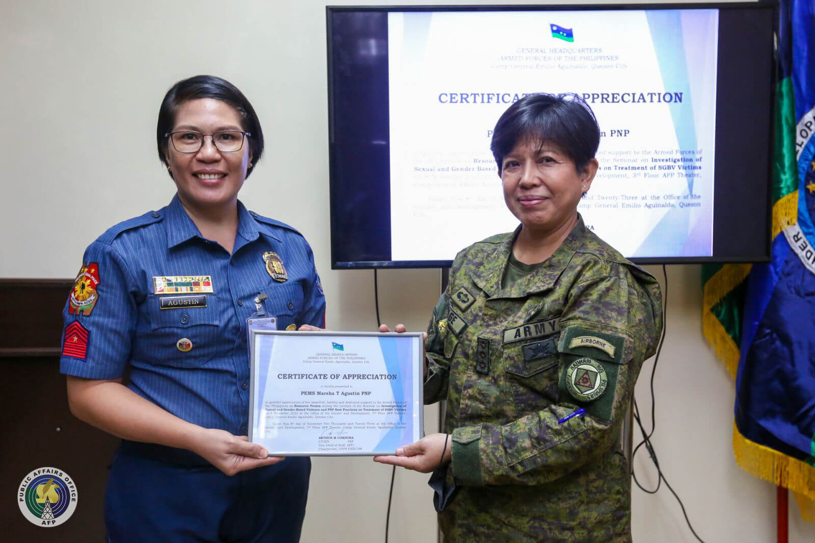 AFP GAD Office celebrates 1st Anniversary