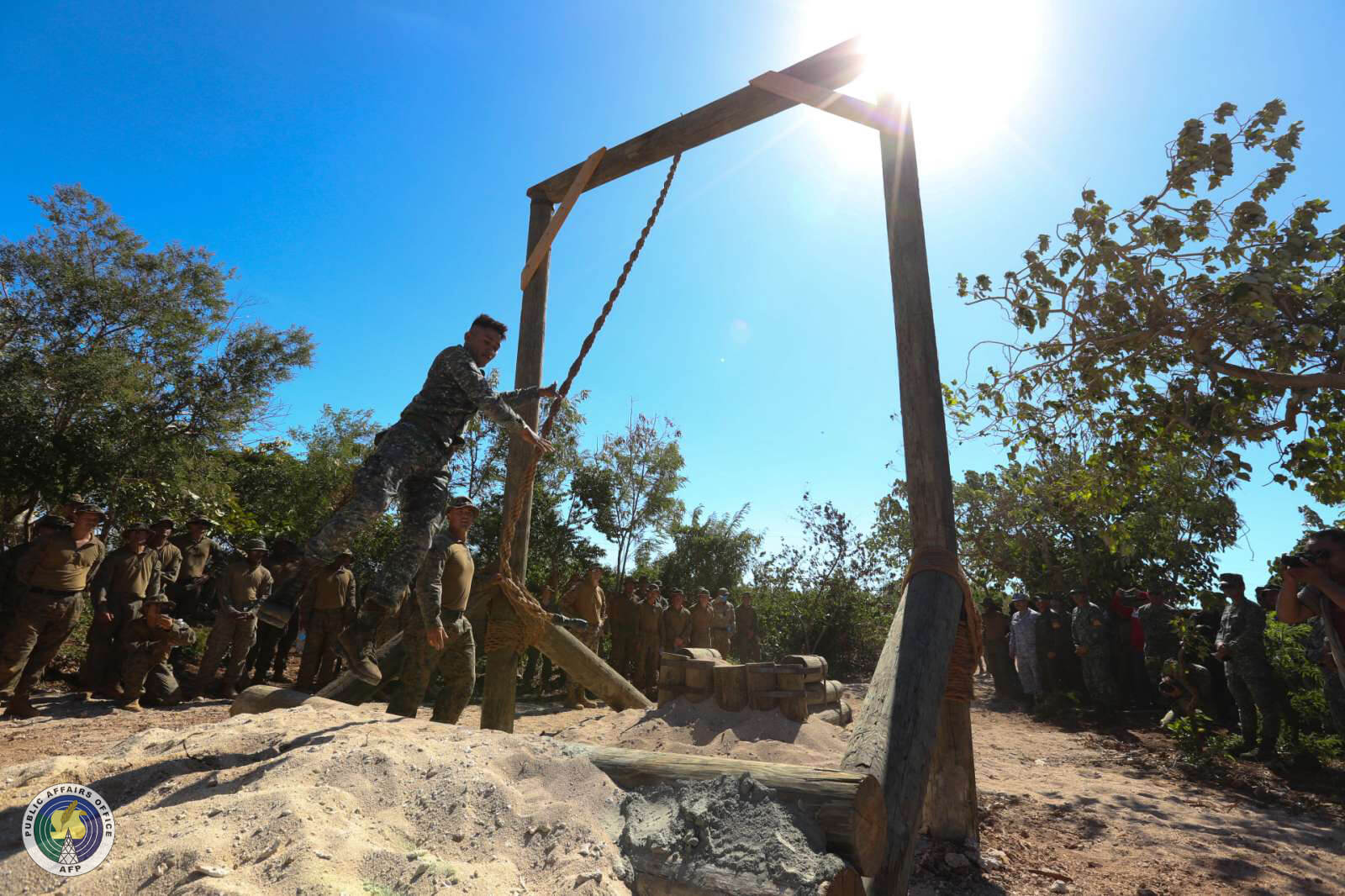 PH, US troops open jungle obstacle course