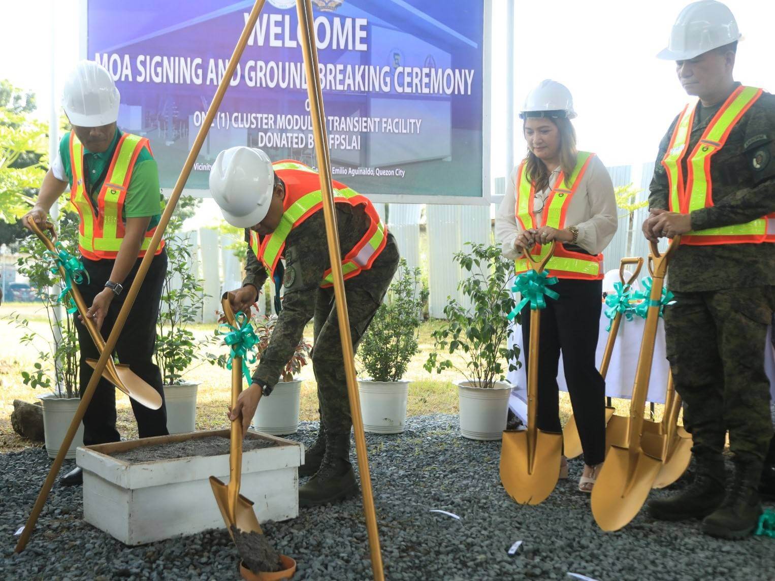 AFP, AFPSLAI break ground for Modular Transient Facility