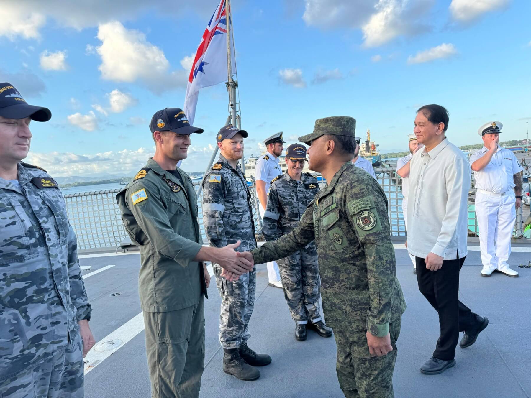 CSAFP boards visiting Australian frigate
