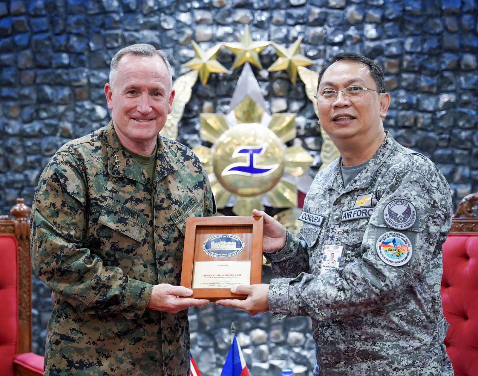 VCSAFP welcomes U.S. Marine Corps Forces Pacific Commander to the AFP