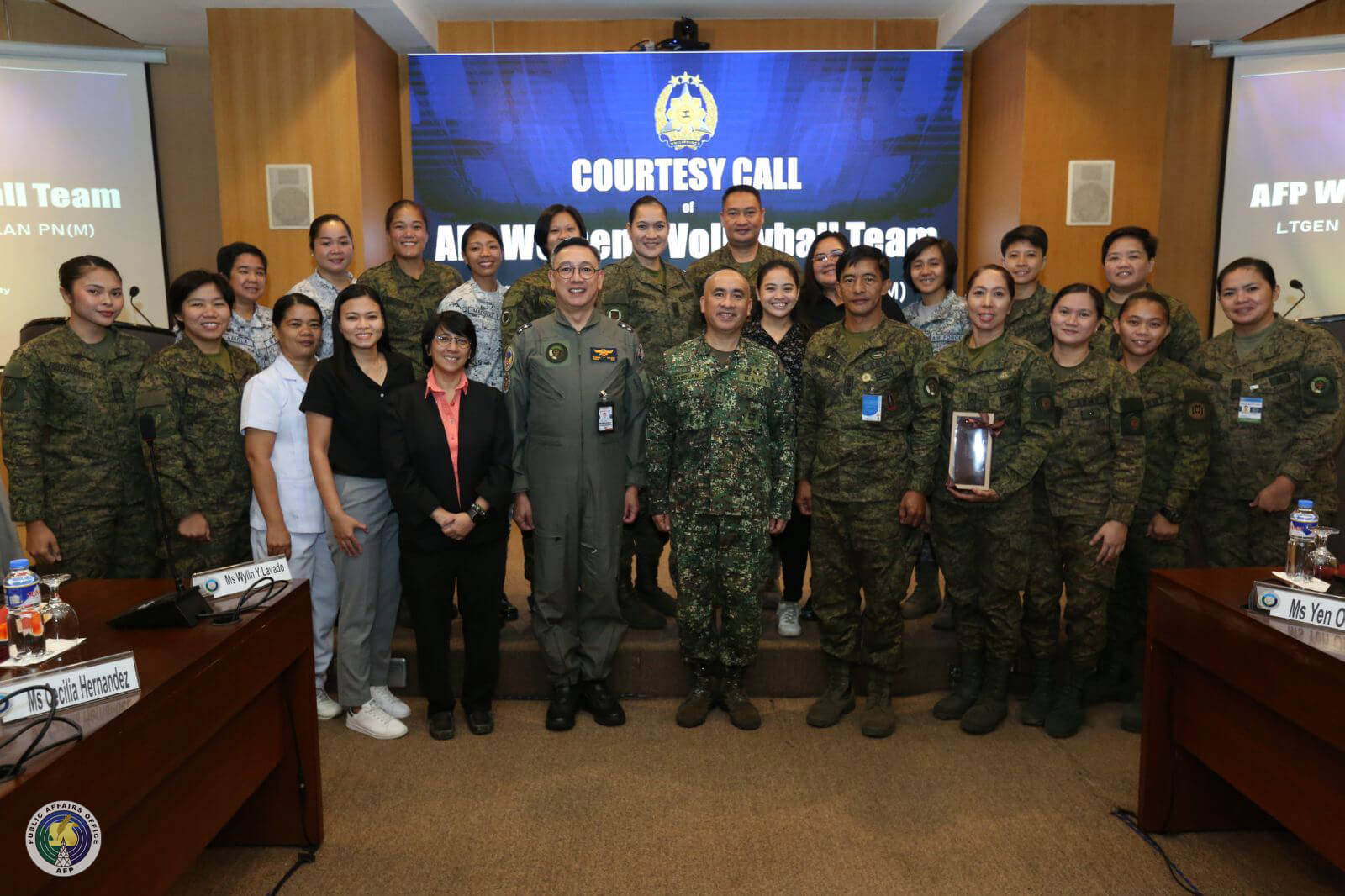 TDCSAFP meets with the AFP Women’s Volleyball Team