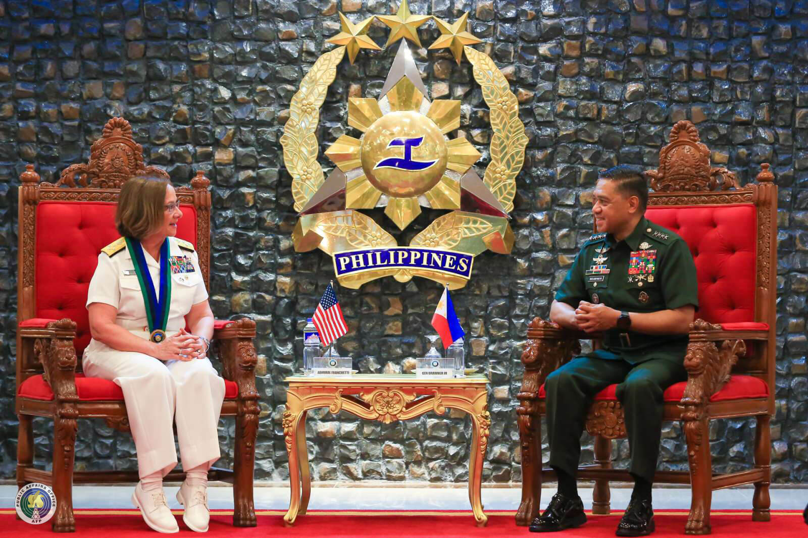 AFP Chief of Staff welcomes US Chief of Naval Operations