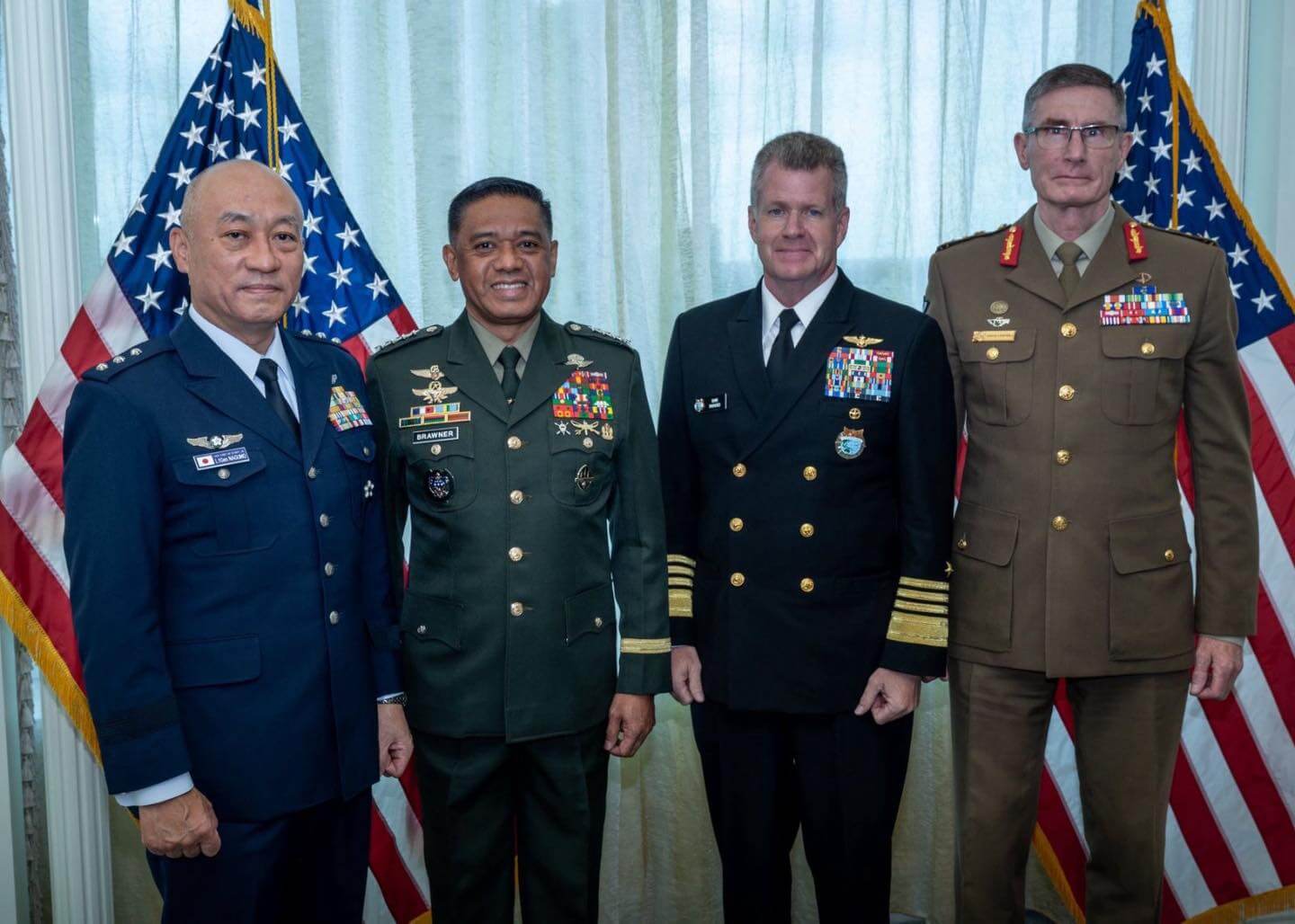 PH-US-AUS-JP top military officials meet in Singapore