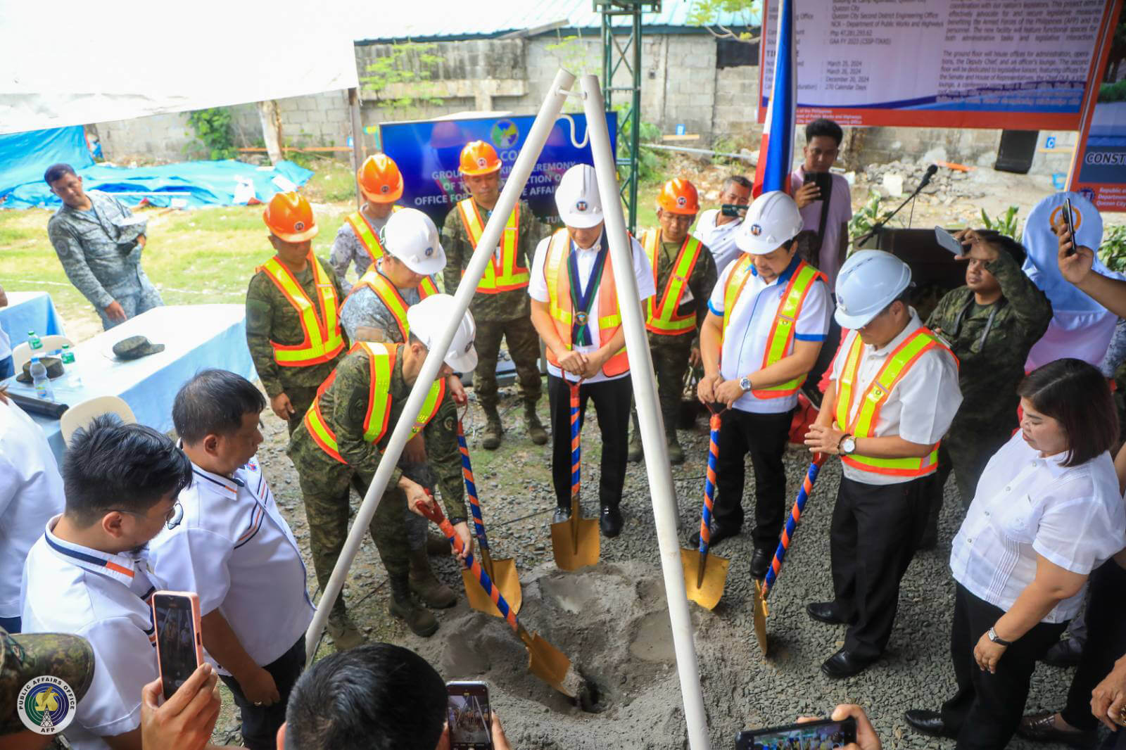 AFP conducts groundbreaking ceremony for new OLA building