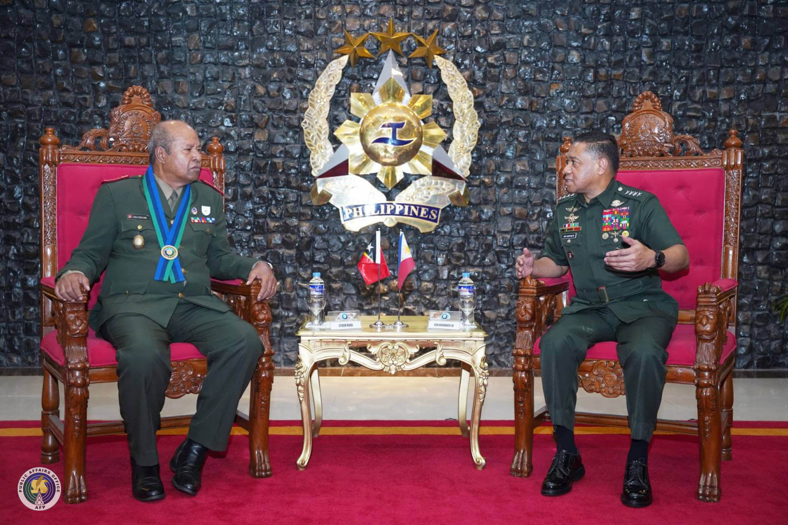 CSAFP Receives Chief of Defense of Timor Leste
