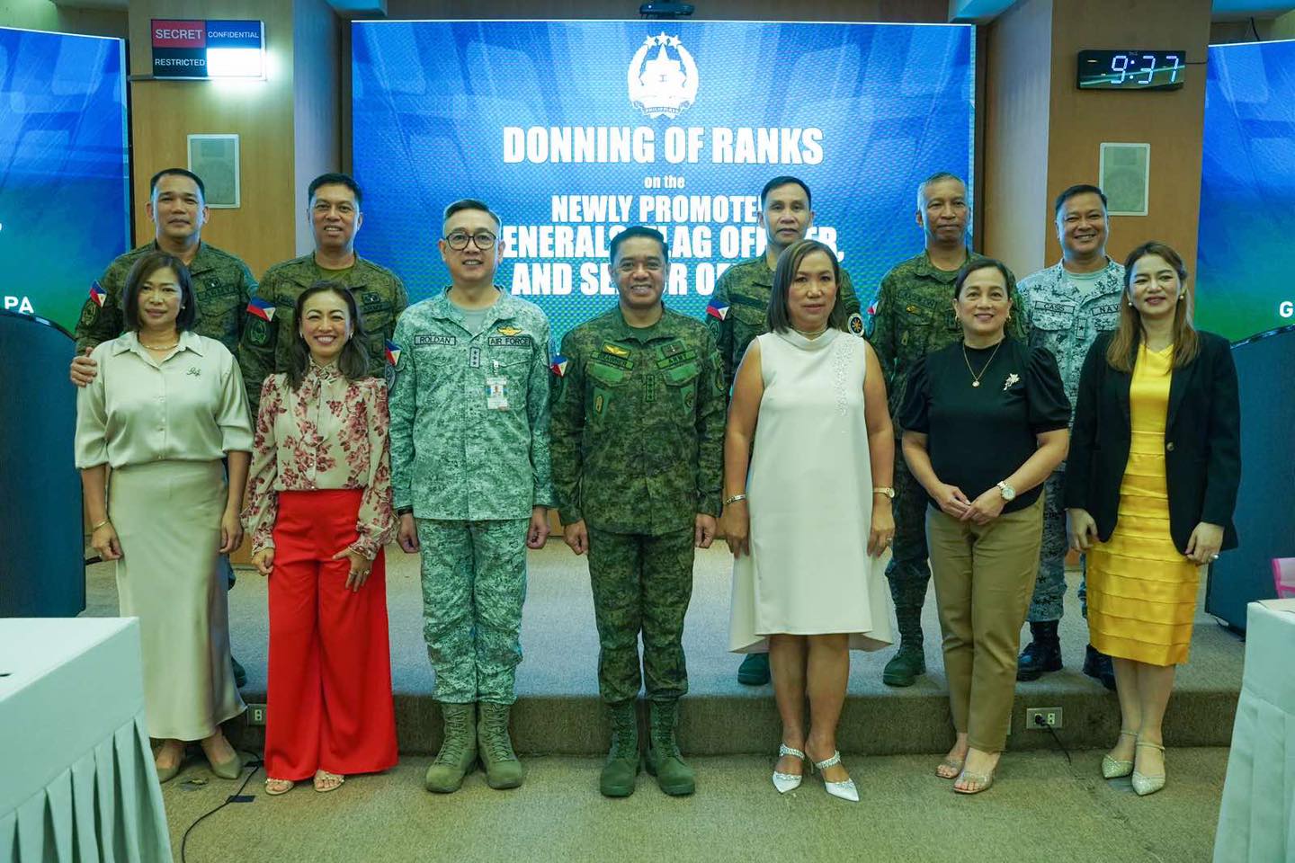 CSAFP dons rank to newly promoted senior military officers