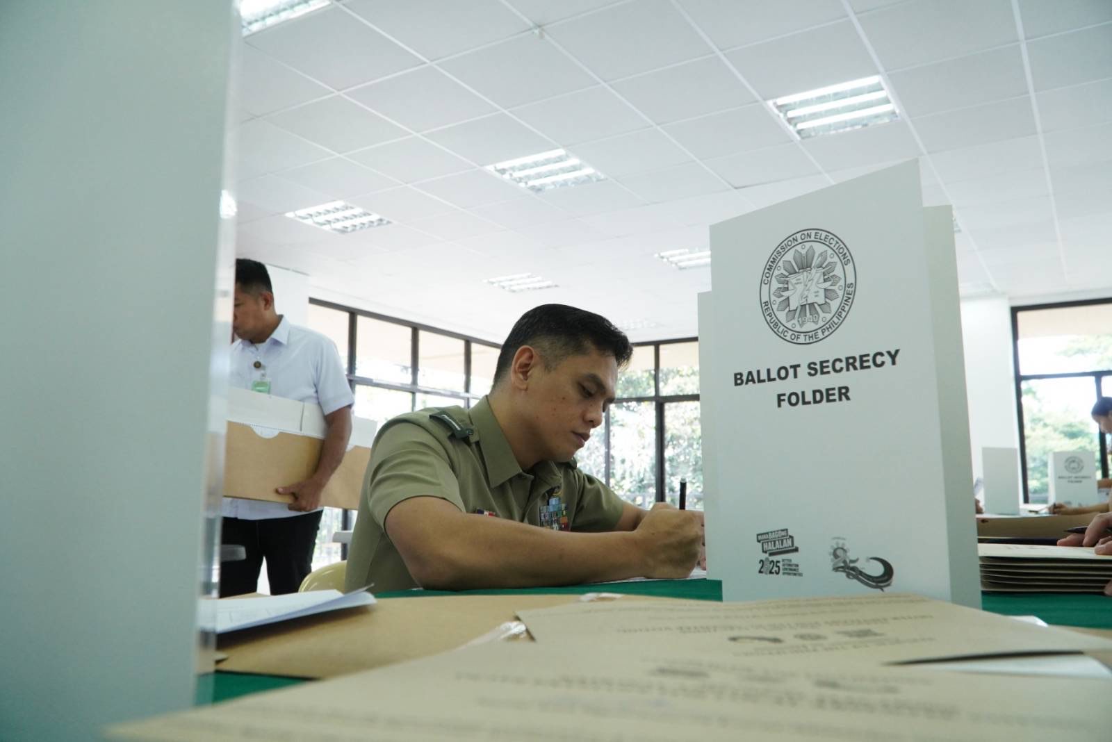 DEMOCRACY IN UNIFORM: AFP Troops Cast Their Votes Ahead of May 12 Elections