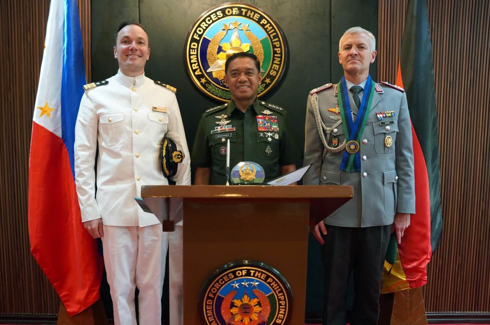 AFP Chief Welcomes Outgoing and Incoming German Defense Attachés