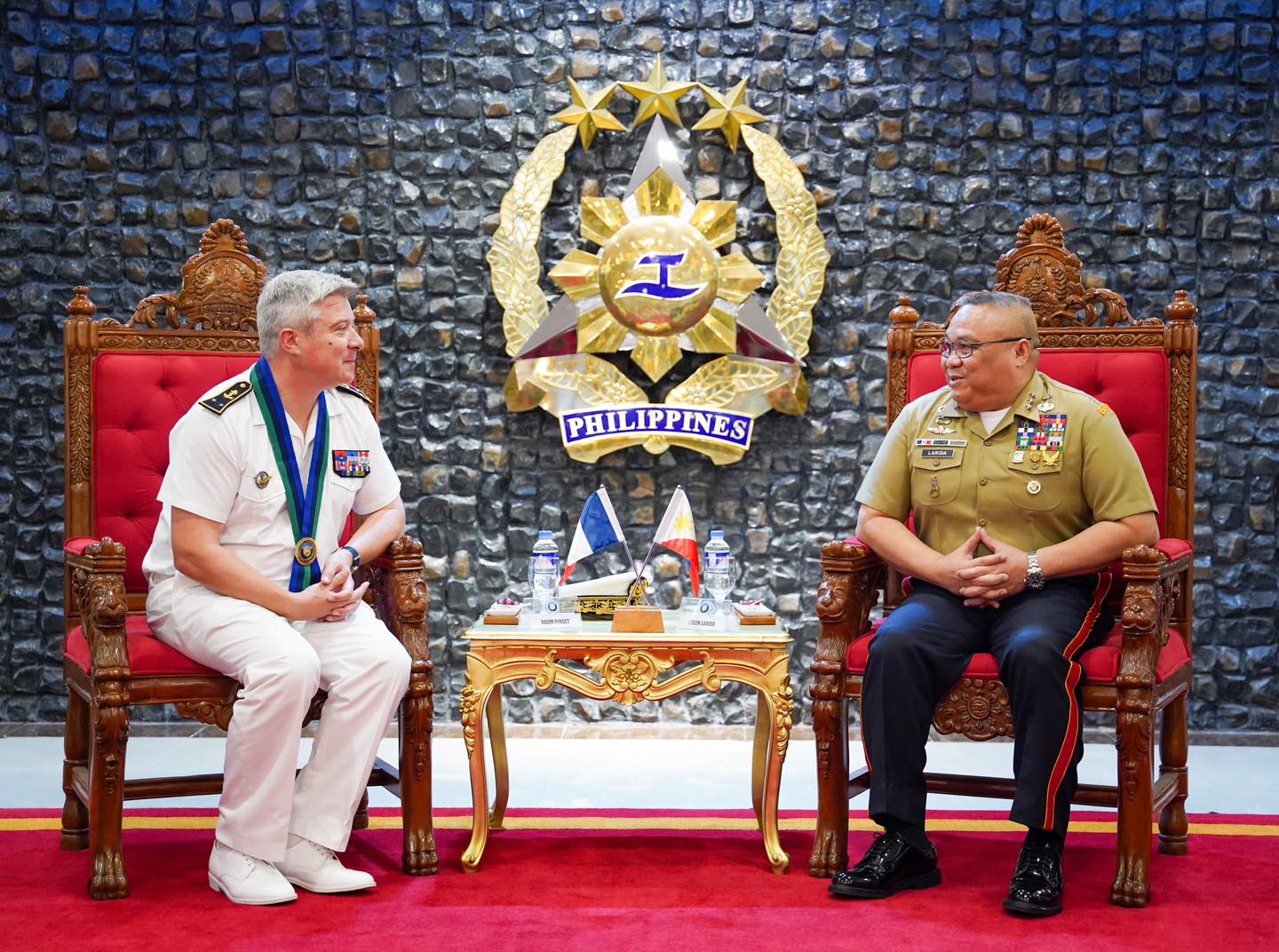 AFP welcomes RAdm Pinget in a courtesy visit, strengthens military collaboration