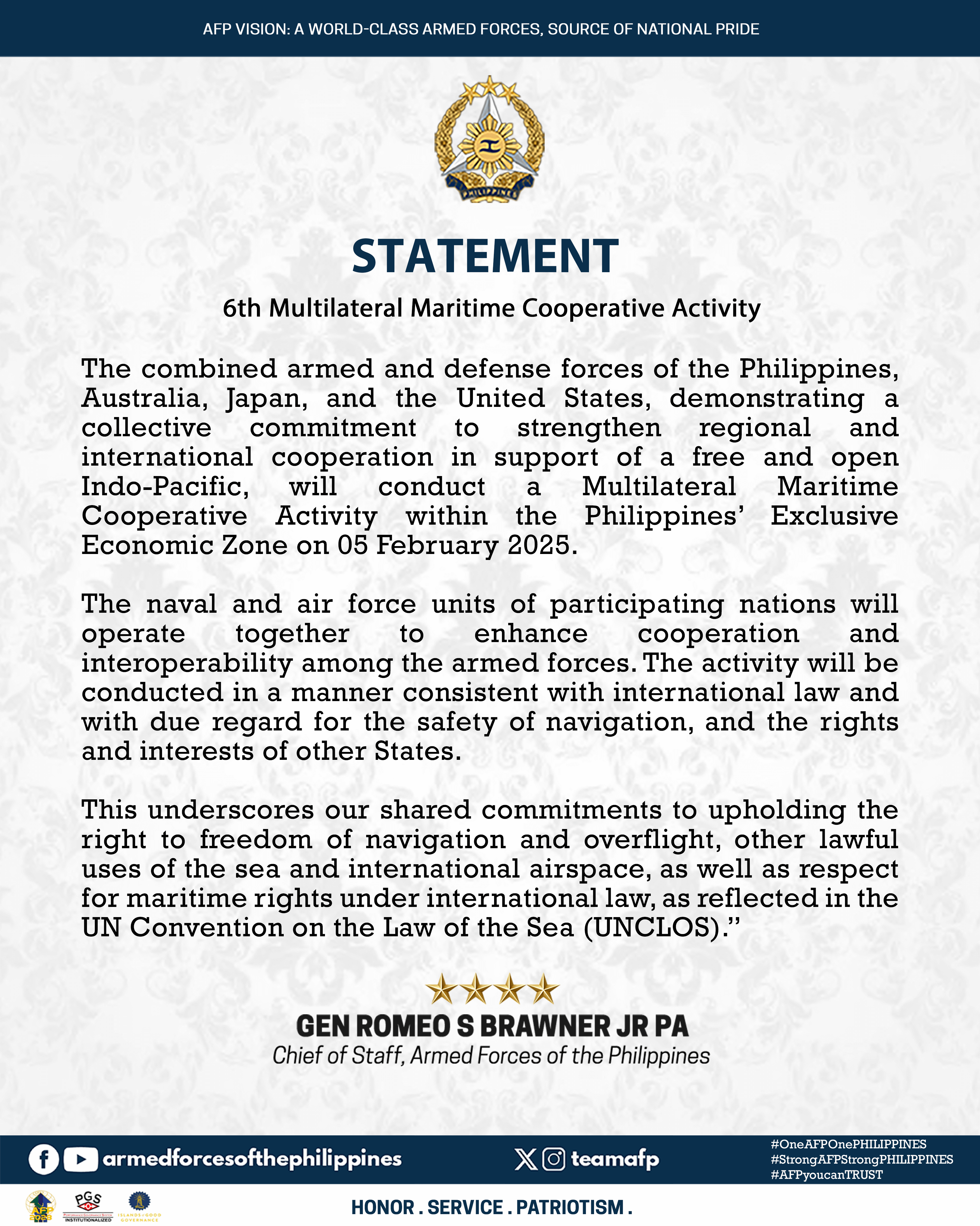 6th Multilateral Maritime Cooperative Activity 
