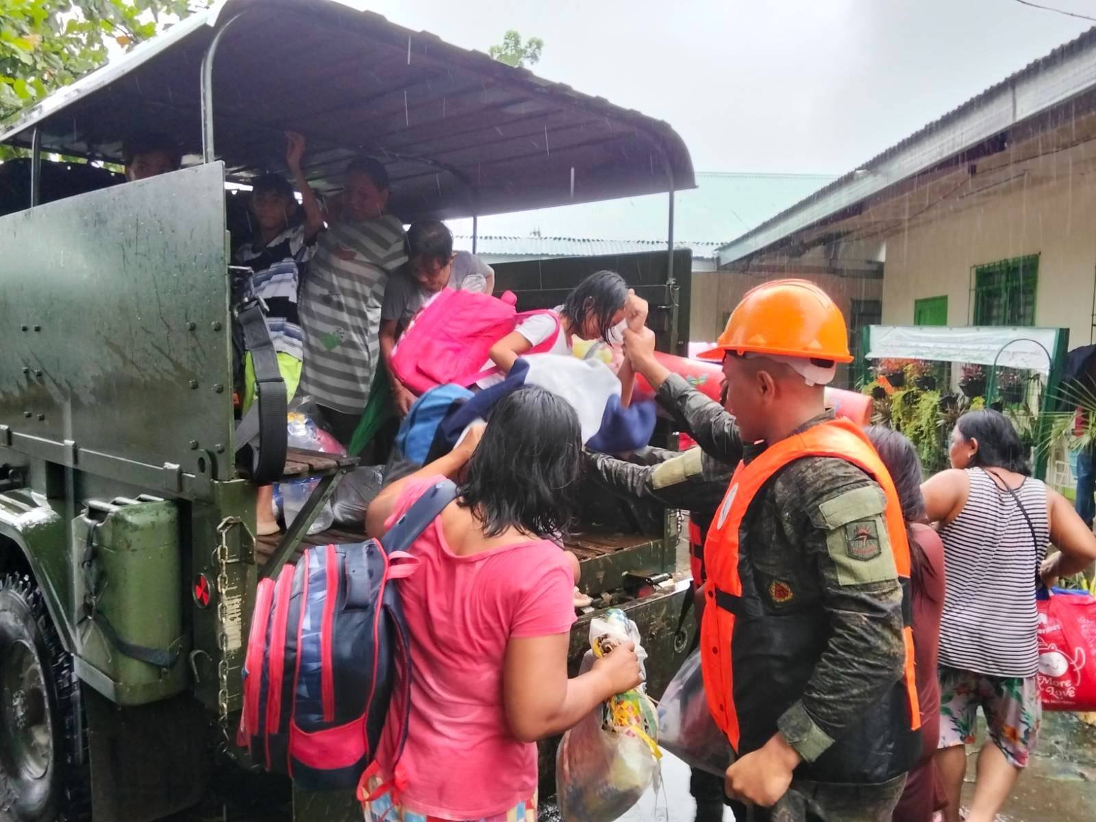 Army Troops Rescue and Assist Stranded Civilians in Flood-Hit Mangatarem, Pangasinan