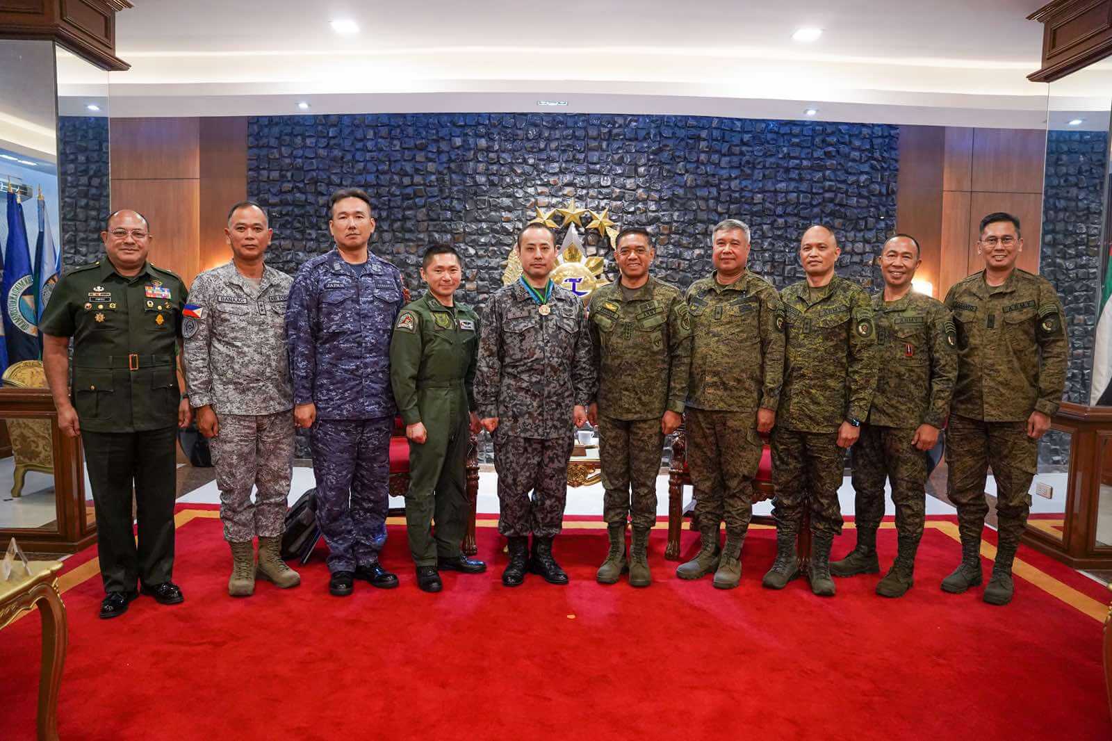 AFP Hosts Joint Exit and Introductory Call for Japanese Defense Attachés