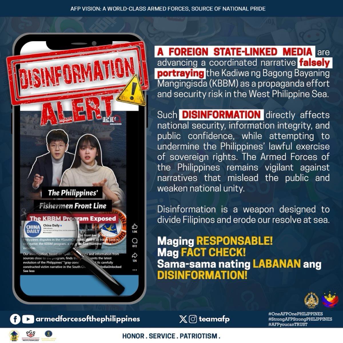 DISINFORMATION ALERT | Foreign state-linked media are spreading false narratives