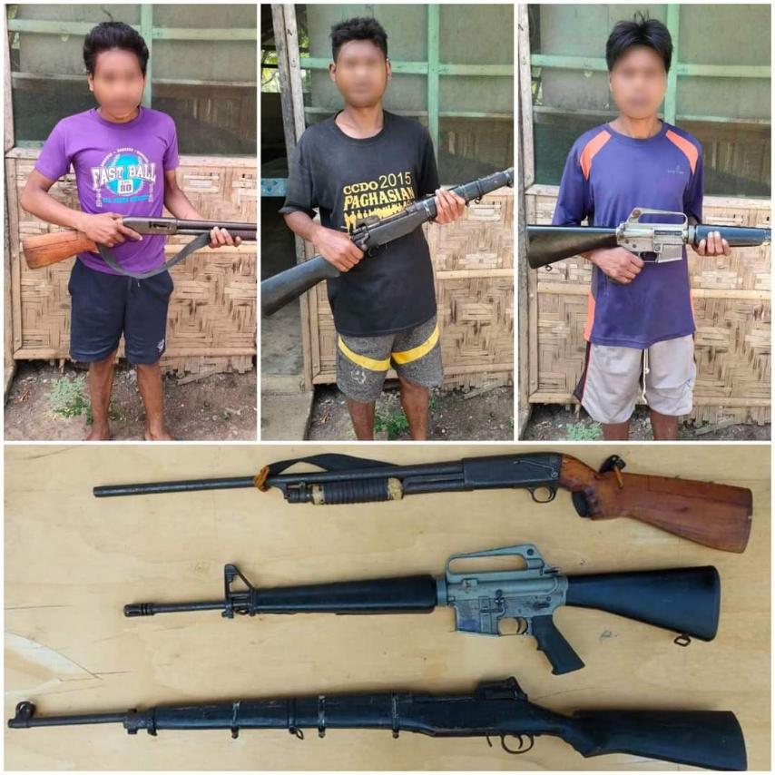 3 NPA's militia yield to AFP in Davao de Oro