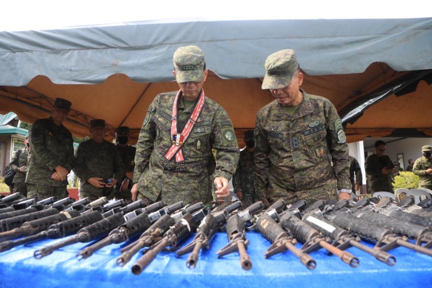 Chief of Staff, AFP leads demilitarization of firearms in Maguindanao