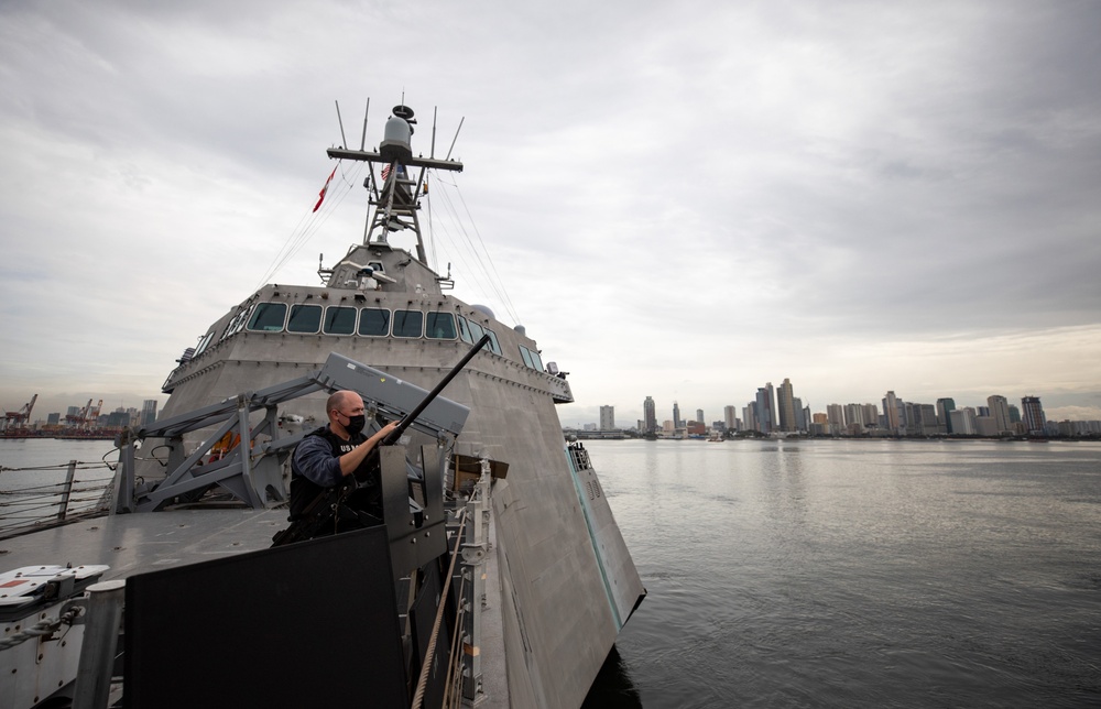 US Navy's USS TULSA renders port call in Manila