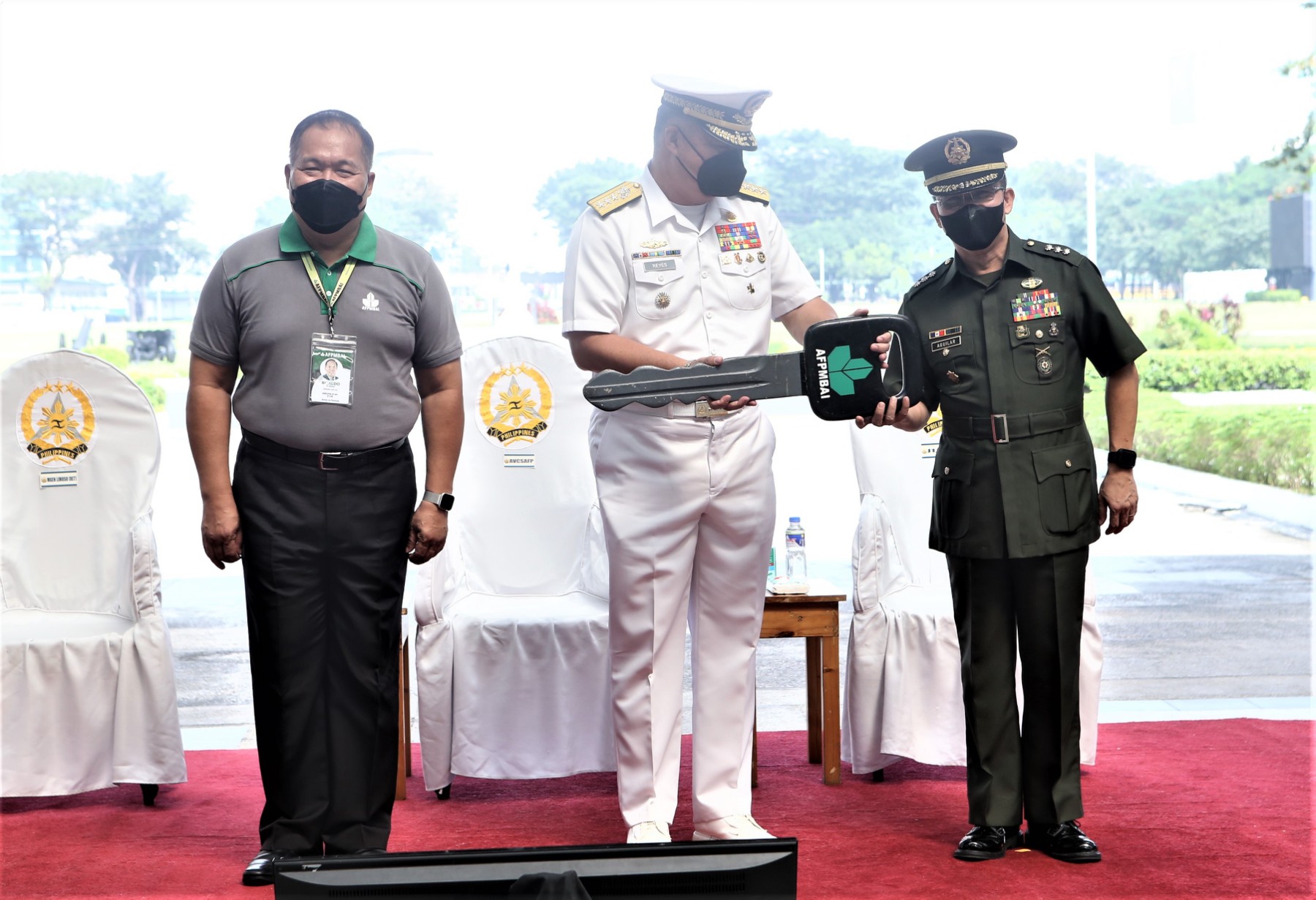 AFP receives three vehicles, office equipment