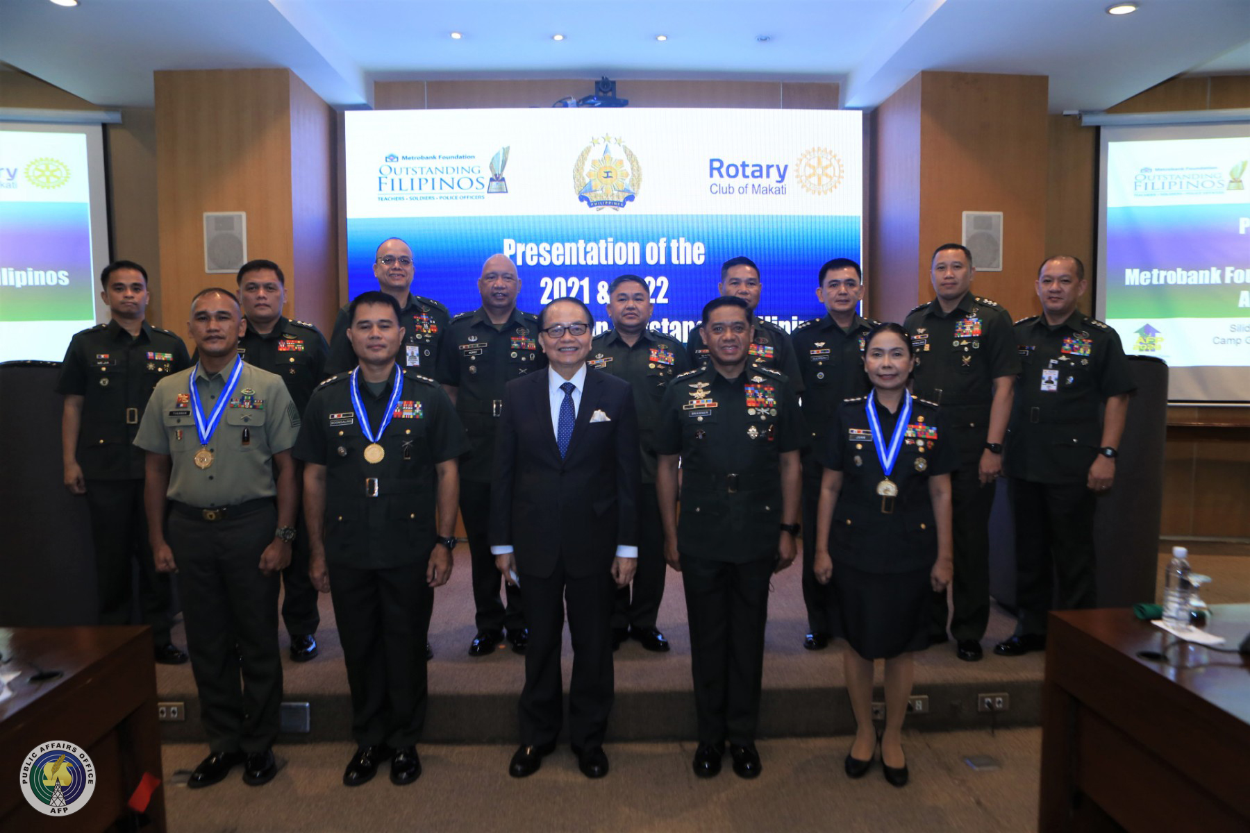 AFP, Metrobank Foundation recognize 2021 and 2022 Outstanding Filipino Award for Soldiers