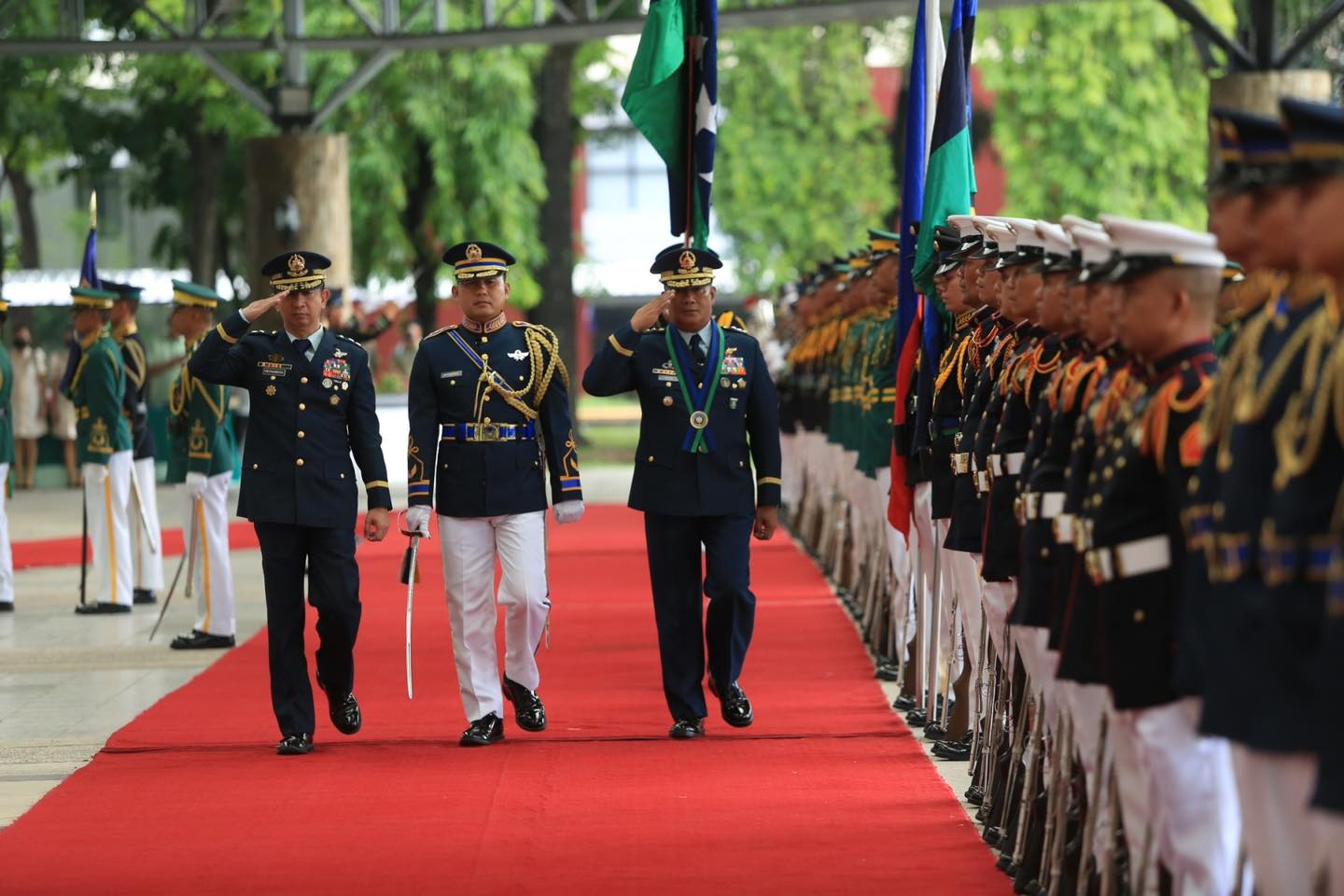 Arrival Honors for Newly Promoted Generals and Flag Officers
